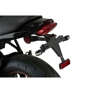 Adjustable license support PUIG 21119N črna